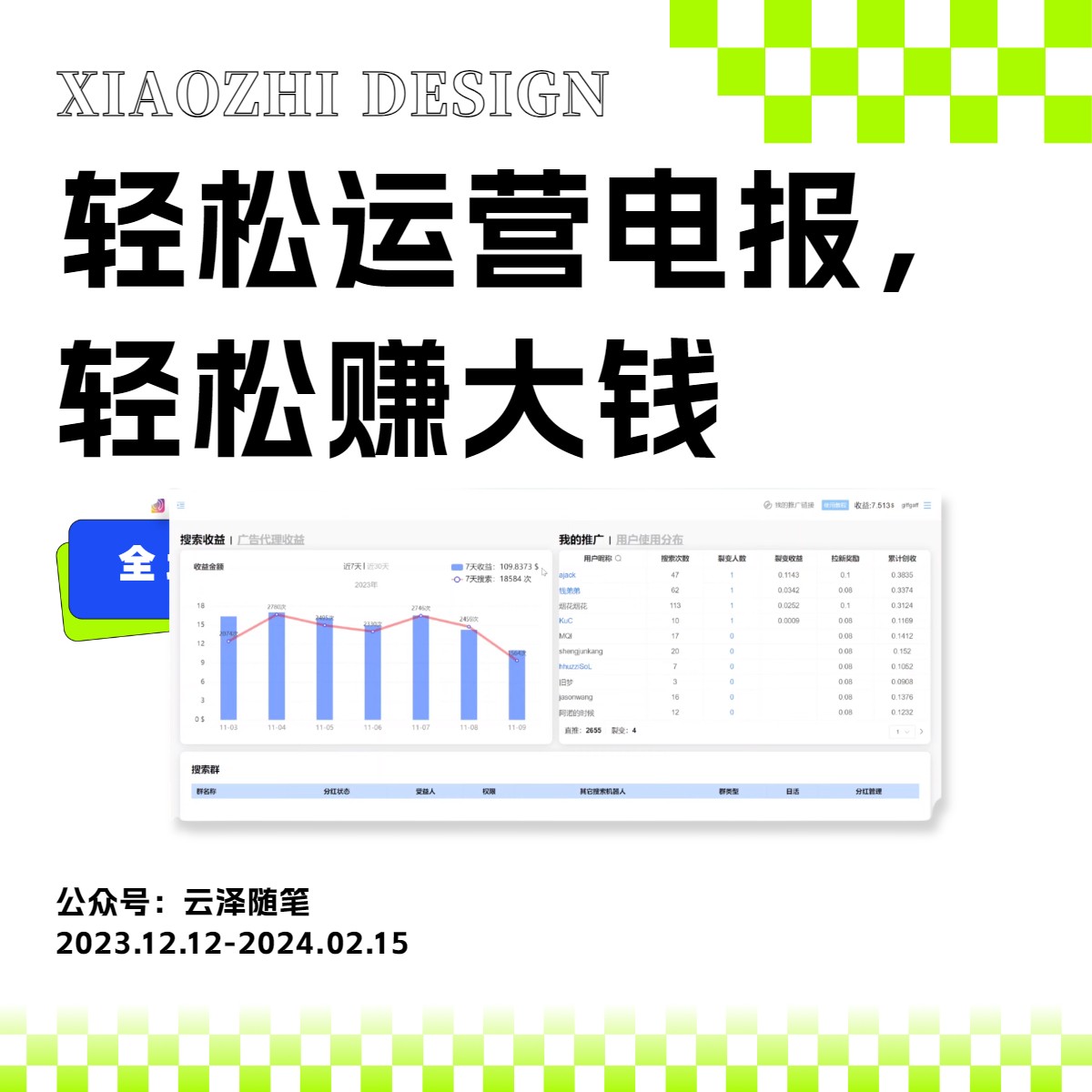 20250312173519-67d1c5d7495a9.jpeg 独家技巧!电报运营新风口,免费发送器+会员技巧,赚钱就是这么简单!