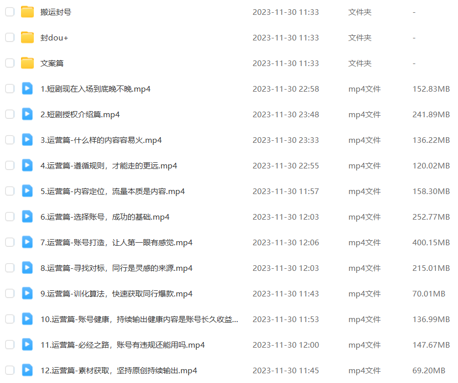20250313064354-67d27eaab8c8a.png 外面收费1980的短剧推广运营,可长期,正规起号,单作品收入5000+