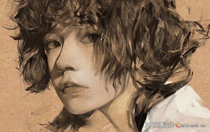 20250313142530-67d2eada5e9a1.jpg 特兰 悟天 克斯2023年iPad板绘人物系统绘画教程(77节课+笔刷素材)