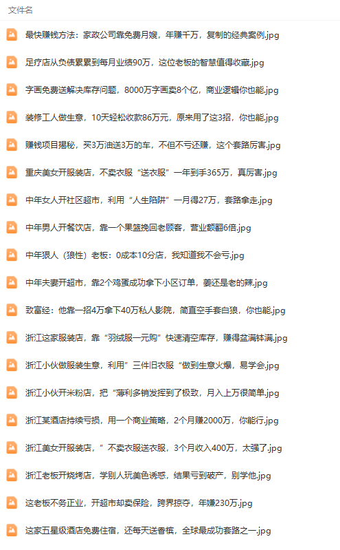 20250314105636-67d40b64b6e48.png 真实有效391套商业模式,年入几十到几百万案例解析(电子书+视频+图文)