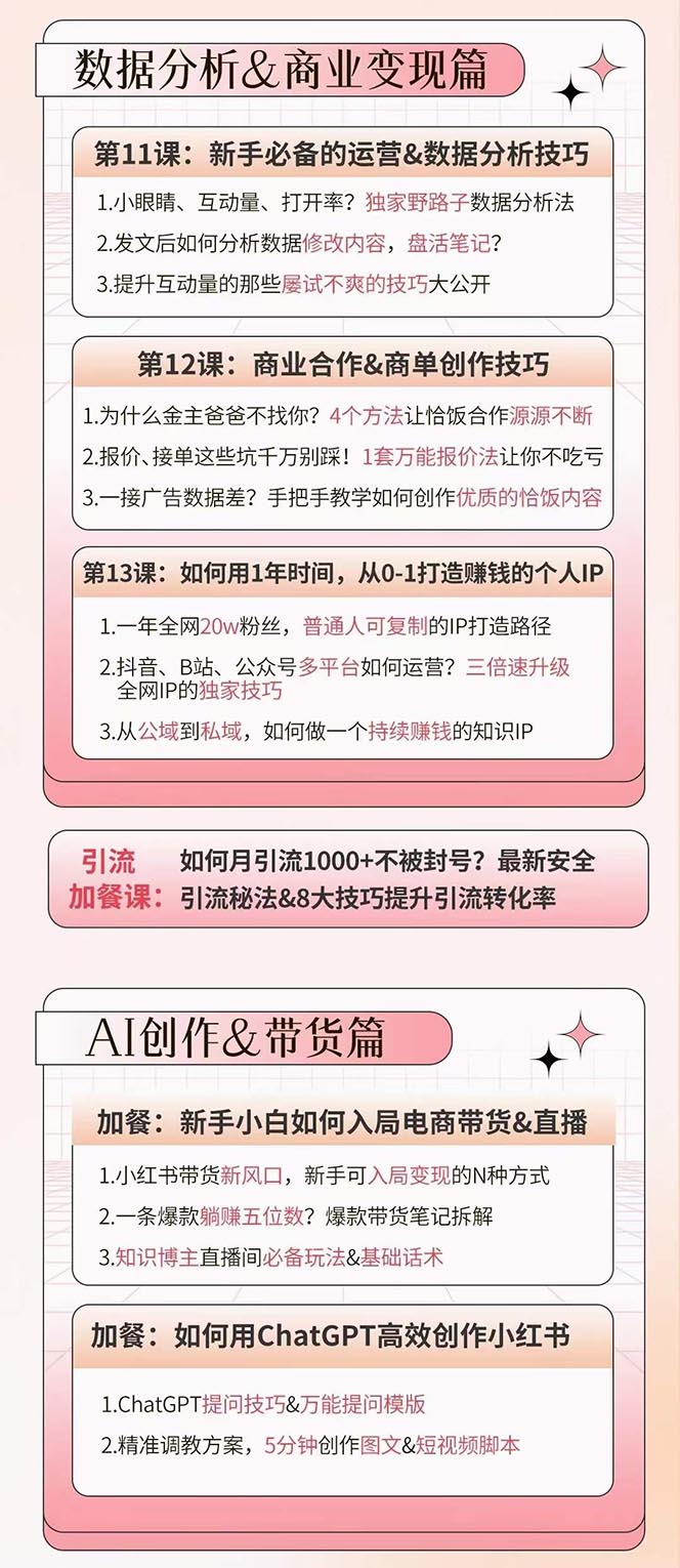20250315040218-67d4fbcacaa1e.jpg 小红书特训营12期:从定位 到起号、到变现全路径带你快速打通爆款任督二脉