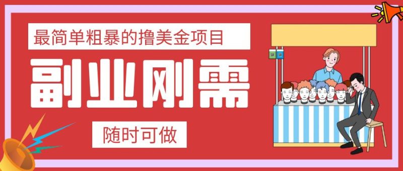 (7710期)最简单粗暴的撸美金项目 会打字就能轻松赚美金睿集资源栈-网赚项目-副业赚钱-互联网创业-资源整合睿集资源栈