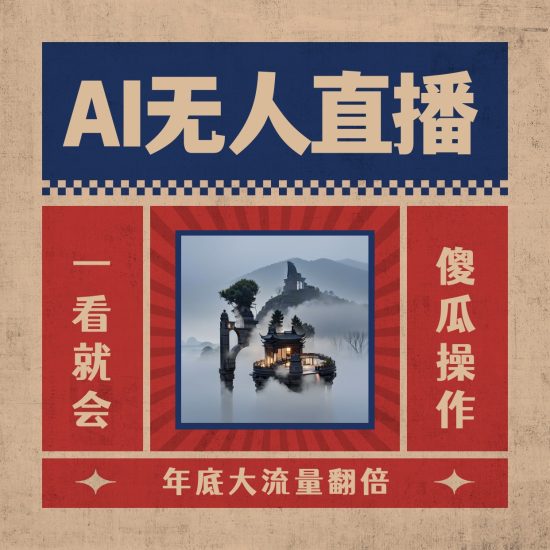 AI无人直播一看就会,日入1000+无需真人出镜,小白迅速上手开播,下播就…睿集资源栈-网赚项目-副业赚钱-互联网创业-资源整合睿集资源栈