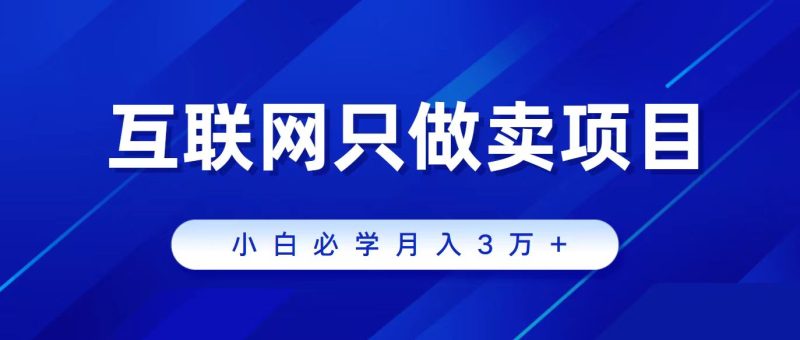 互联网的尽头就是卖项目,被割过韭菜的兄弟们必看!轻松月入三万以上!睿集资源栈-网赚项目-副业赚钱-互联网创业-资源整合睿集资源栈