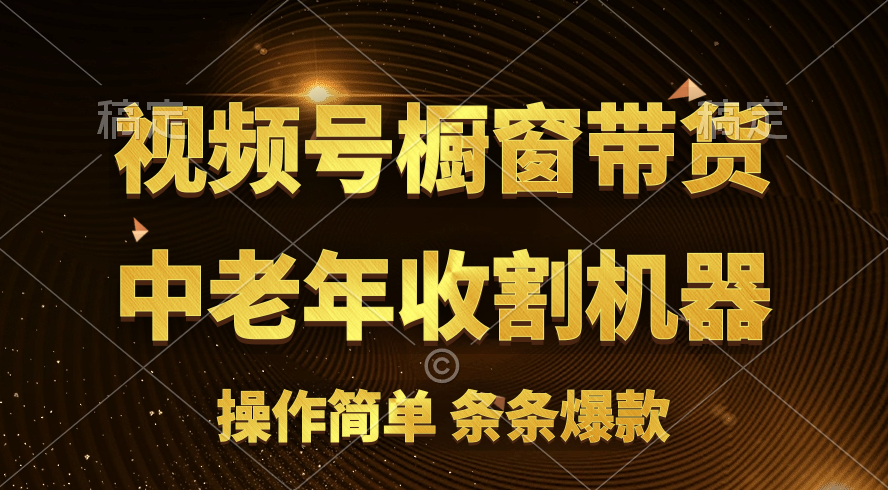 视频号最火爆赛道，橱窗带货，流量分成计划，条…睿集资源栈-网赚项目-副业赚钱-互联网创业-资源整合睿集资源栈