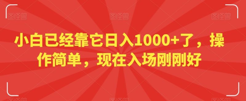小白已经靠它日入1000+了,操作简单,现在入场刚刚好【揭秘】睿集资源栈-网赚项目-副业赚钱-互联网创业-资源整合睿集资源栈