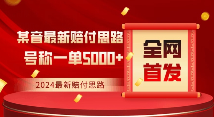 全网首发，2024最新抖音赔付项目，号称一单5000+保姆级拆解【仅揭秘】睿集资源栈-网赚项目-副业赚钱-互联网创业-资源整合睿集资源栈