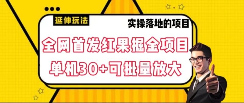 全网首发红果掘金项目,简单操作单机30+可批量放大睿集资源栈-网赚项目-副业赚钱-互联网创业-资源整合睿集资源栈