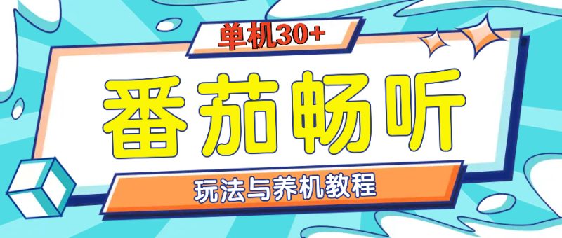 番茄畅听全方位教程与玩法:一天单设备日入30+不是问题睿集资源栈-网赚项目-副业赚钱-互联网创业-资源整合睿集资源栈