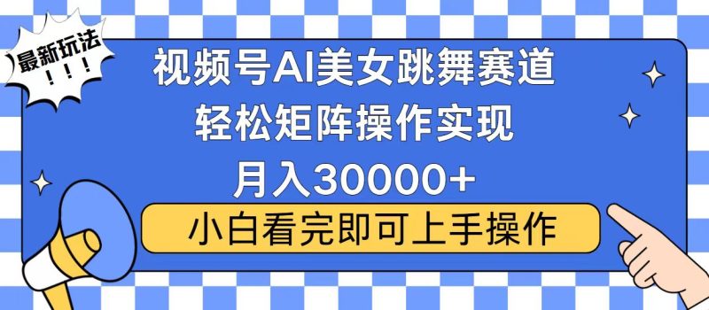 视频号蓝海赛道玩法,当天起号,拉爆流量收益,小白也能轻松月入30000+睿集资源栈-网赚项目-副业赚钱-互联网创业-资源整合睿集资源栈