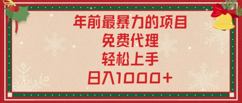 年前最暴力的项目,免费代理,轻松上手,日入1000+睿集资源栈-网赚项目-副业赚钱-互联网创业-资源整合睿集资源栈