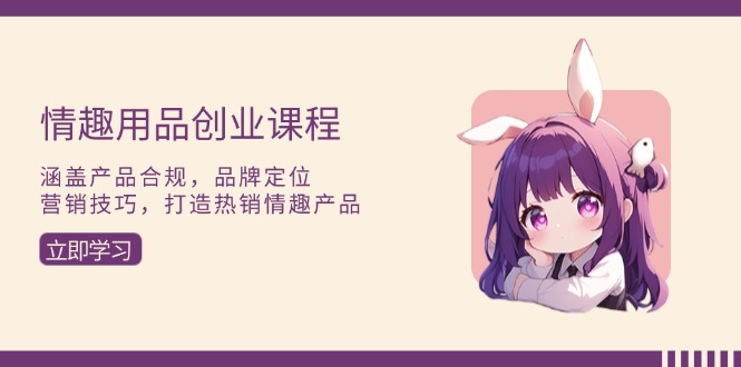 情趣用品创业课程：涵盖产品合规，品牌定位，营销技巧，打造热销情趣产品睿集资源栈-网赚项目-副业赚钱-互联网创业-资源整合睿集资源栈