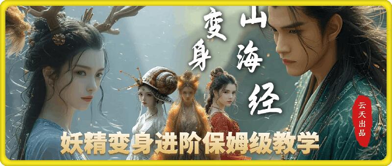 云天AI山海经变身视频教程，妖精变身进阶保姆级教学睿集资源栈-网赚项目-副业赚钱-互联网创业-资源整合睿集资源栈
