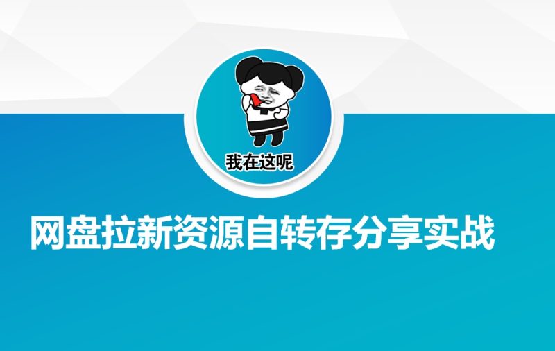 网盘拉新资源自动转存分享实战睿集资源栈-网赚项目-副业赚钱-互联网创业-资源整合睿集资源栈