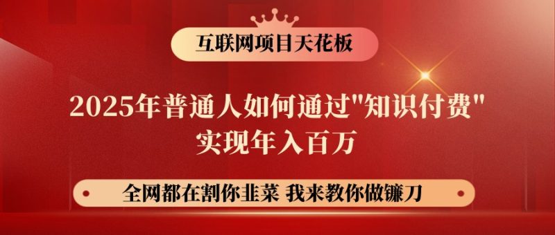 网创项目终点站-镰刀训练营超级IP合伙人,25年普通人如何通过“知识付费”年入百万睿集资源栈-网赚项目-副业赚钱-互联网创业-资源整合睿集资源栈
